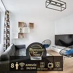 Neuf, 4 ,spacieux Tv-wifi Apartment *
